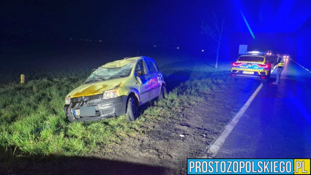 Dachowanie na DK94 w Łosiowie. 18-latka mogła być pod wpływem alkoholu