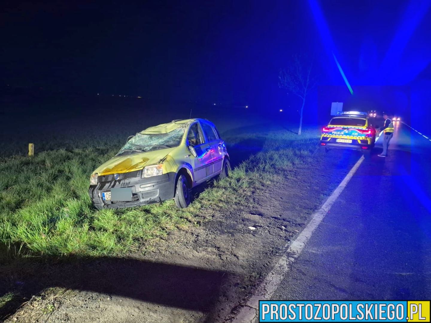 Dachowanie na DK94 w Łosiowie. 18-latka mogła być pod wpływem alkoholu