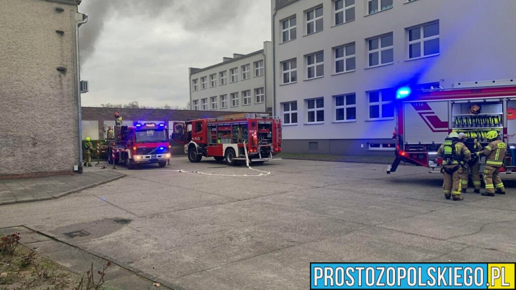Pożar w szkole w Zdzieszowicach. Ewakuowano dzieci, zajęcia odwołane