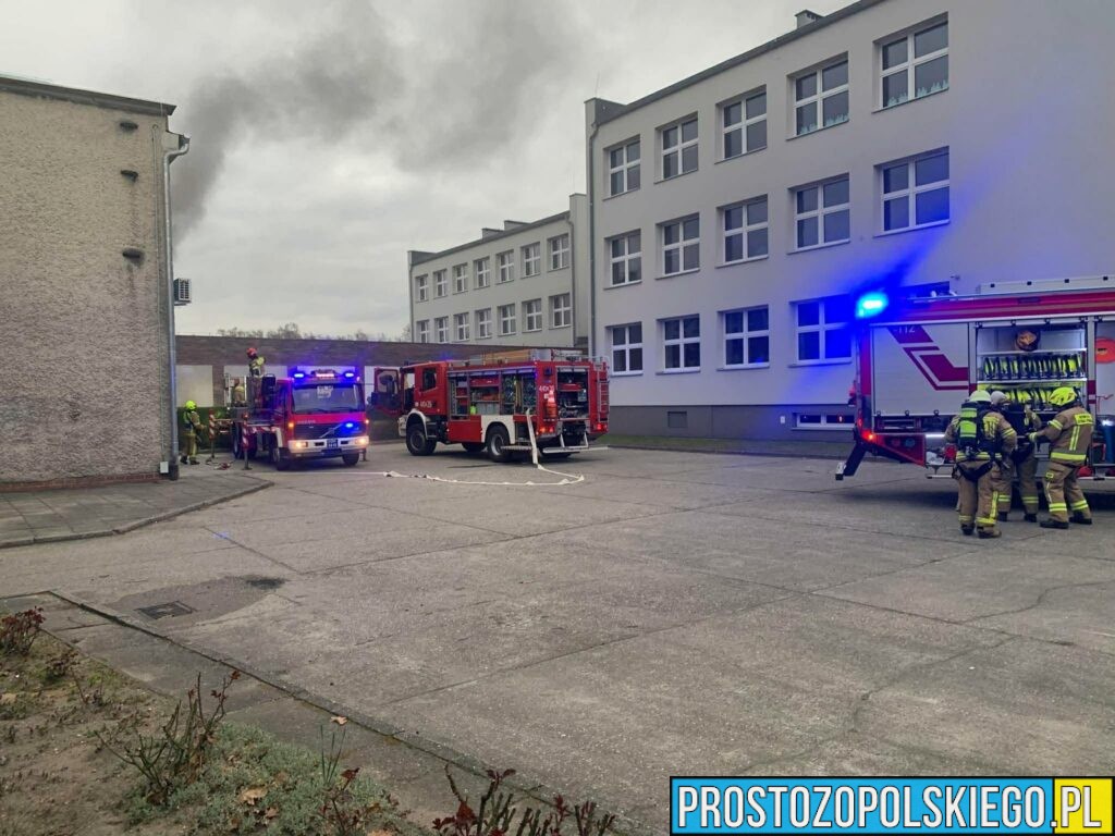 Pożar w szkole w Zdzieszowicach. Ewakuowano dzieci, zajęcia odwołane