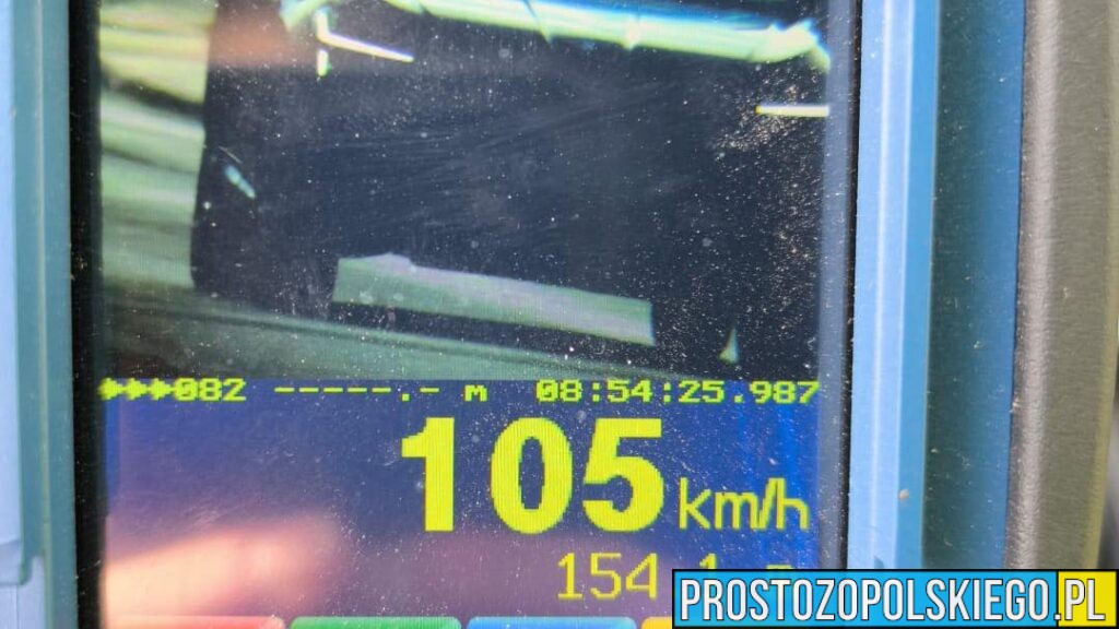 105 km/h w terenie zabudowanym. 48-latek stracił prawo jazdy na 3 miesiące