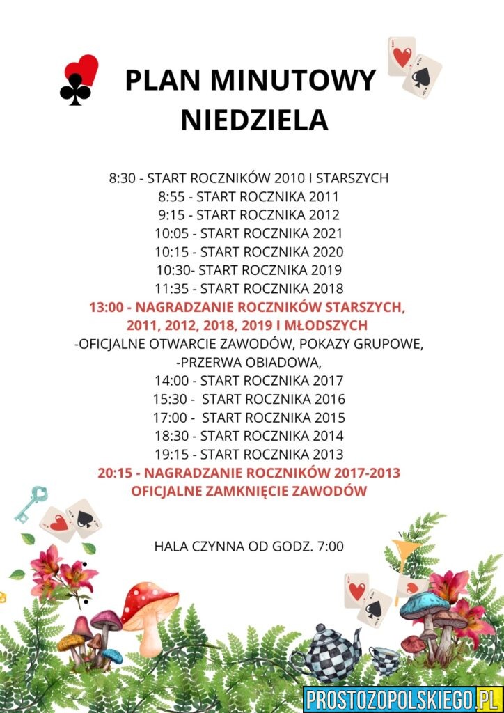 Już w&nbsp;najbliższy weekend Gogolin stanie się miejscem wyjątkowego wydarzenia sportowo-artystycznego. W&nbsp;dniach 11–12 kwietnia 2026 roku odbędzie się Ogólnopolski Turniej Gimnastyki Artystycznej Grup Rekreacyjnych pod&nbsp;hasłem „Magia w&nbsp;Krainie Czarów”.Bajkowe widowisko pełne emocjiHala Sportowa im. B. i&nbsp;Z. Blautów w&nbsp;Gogolinie zamieni się w&nbsp;magiczną przestrzeń inspirowaną światem wyobraźni. Każdy występ będzie częścią niezwykłej opowieści, a&nbsp;widzowie przeniosą się do&nbsp;krainy pełnej kolorów, emocji i&nbsp;niesamowitej energii. Na&nbsp;planszy zaprezentują się utalentowane gimnastyczki z&nbsp;Kędzierzyna-Koźla oraz&nbsp;Gogolina, które wspólnie stworzą widowisko na&nbsp;wysokim poziomie artystycznym.Program wydarzeniaOrganizatorzy przygotowali bogaty program, który obejmuje prezentacje grup rekreacyjnych, układy choreograficzne oraz&nbsp;pokazy tematyczne wpisujące się w&nbsp;motyw przewodni turnieju. Występy rozpoczną się już od godziny 8:30 i&nbsp;potrwają przez&nbsp;cały dzień.Wstęp wolny – zapraszamy wszystkichWydarzenie ma charakter otwarty – wstęp jest bezpłatny, dlatego&nbsp;organizatorzy zapraszają wszystkich mieszkańców regionu oraz&nbsp;gości do&nbsp;wspólnego przeżywania tego wyjątkowego spektaklu.📅 11–12 kwietnia 2026⏰ od godziny 8:30📍 Hala Sportowa im. B. i&nbsp;Z. Blautów w&nbsp;GogoliniePatronat medialnyMiło nam poinformować, że&nbsp;patronat medialny nad&nbsp;wydarzeniem objęła redakcja Prosto z&nbsp;Opolskiego, która będzie relacjonować turniej i&nbsp;wspierać promocję tej wyjątkowej inicjatywy.Sport i&nbsp;magia w&nbsp;jednym miejscuTurniej to nie tylko rywalizacja sportowa, ale&nbsp;przede wszystkim święto gimnastyki artystycznej i&nbsp;kreatywności. Takie wydarzenia pokazują, jak ważna jest pasja, zaangażowanie oraz&nbsp;rozwijanie talentów już od najmłodszych lat.Nie przegapcie tej wyjątkowej okazji – przed nami dwa dni pełne wrażeń, które na&nbsp;długo pozostaną w&nbsp;pamięci uczestników i&nbsp;widzów.