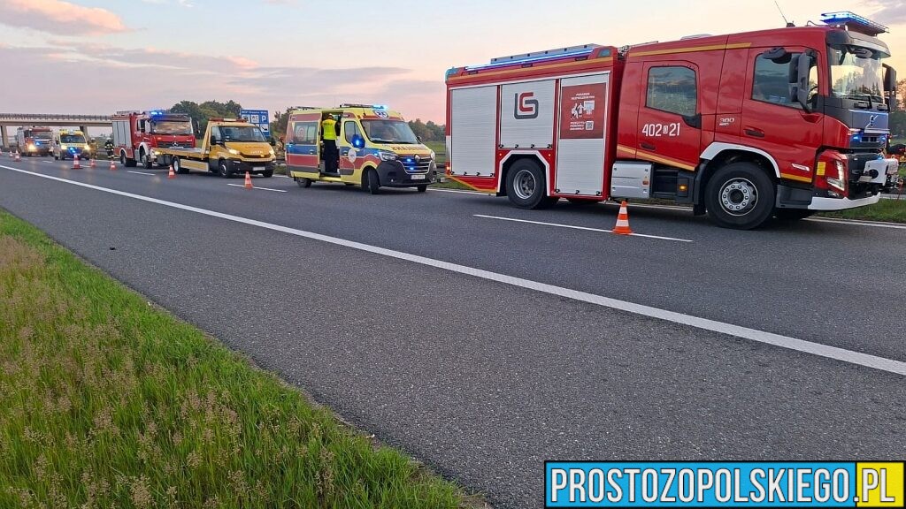 Kolejna kolizja na A4 po wcześniejszym zdarzeniu. Utrudnienia w kierunku Wrocławia mogą potrwać kilka godzin