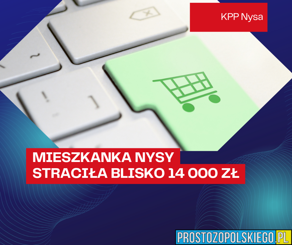 Oszustwo internetowe w powiecie nyskim. 62-latka straciła blisko 14 tys. zł