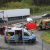Tragiczny wypadek na A4 pod Opolem. Nie żyje pasażer lawety
