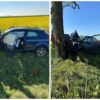 Wypadek na DK46 pod Nysą. Samochód uderzył w drzewo, lądował śmigłowiec LPR