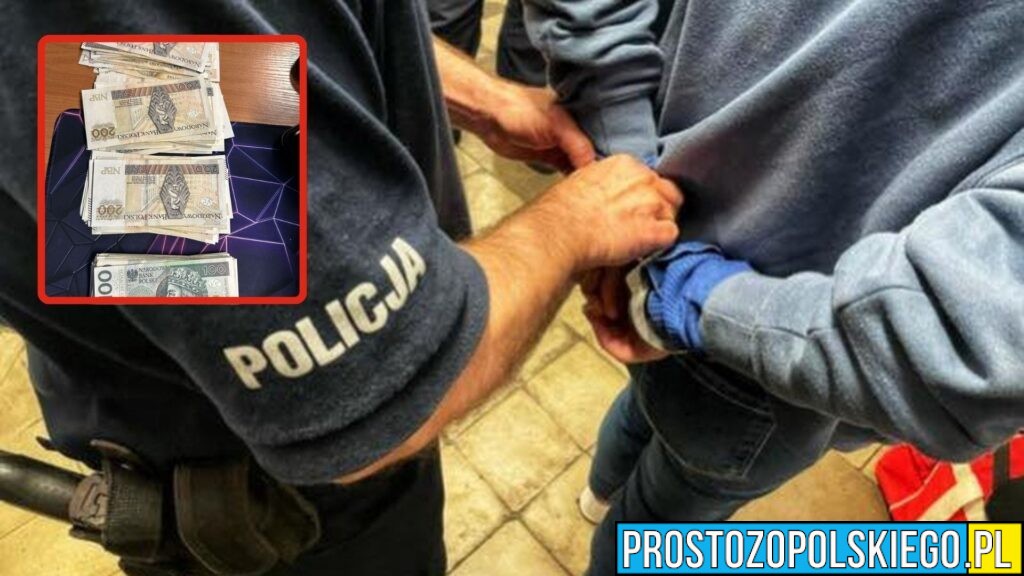 17-latek zatrzymany podczas odbioru pieniędzy od seniorki. Policjanci zapobiegli oszustwu „na policjanta”