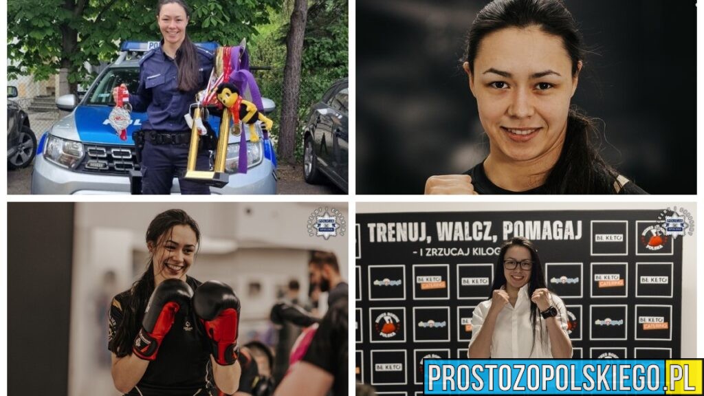 Mł. asp. Agata Pilawka – policjantka z Opola i mistrzyni sportów walki. Łączy służbę z pasją