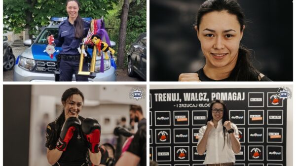 Mł. asp. Agata Pilawka – policjantka z Opola i mistrzyni sportów walki. Łączy służbę z pasją