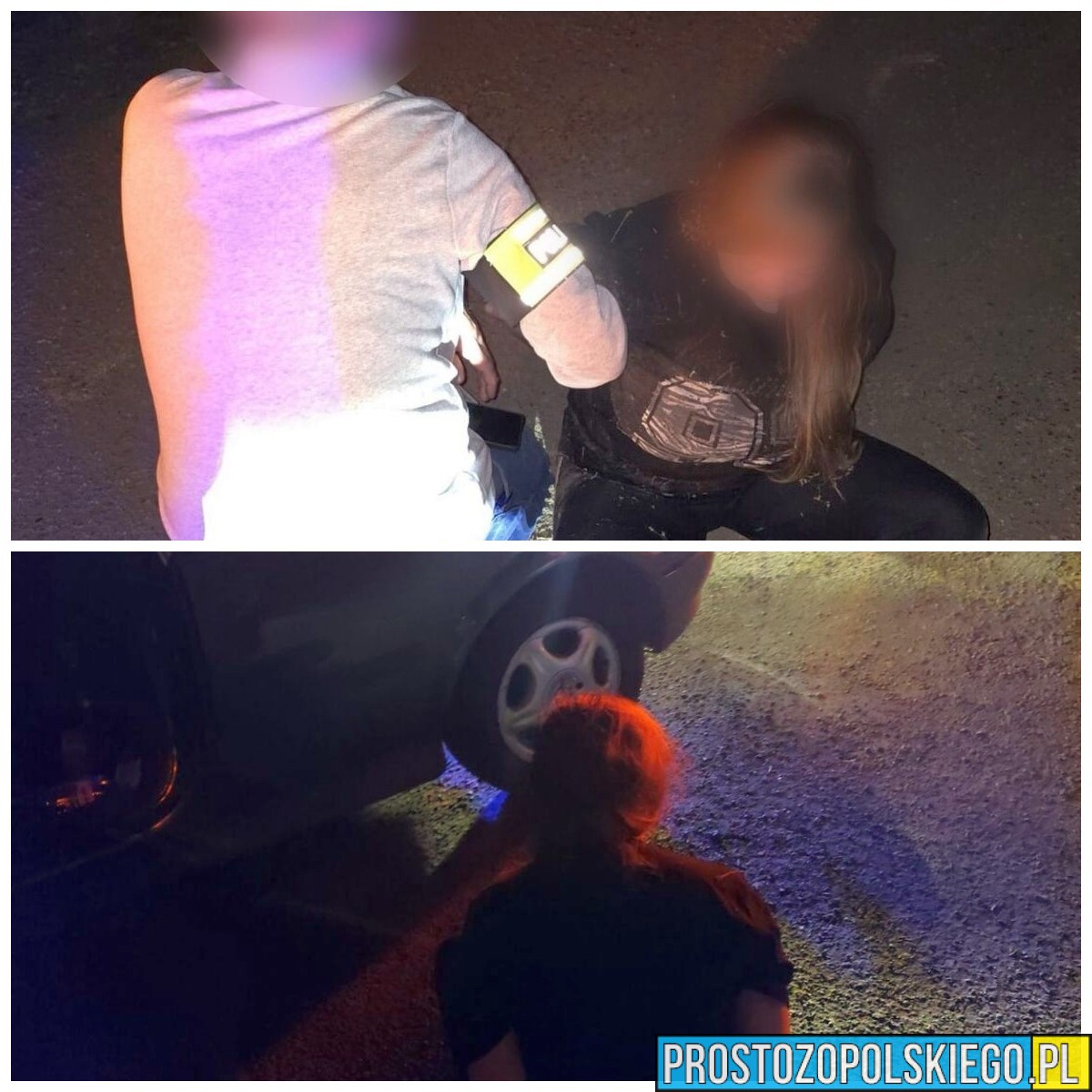 Pijana 29-latka próbowała przekupić policjantów. Wcześniej staranowała murek u byłego partnera