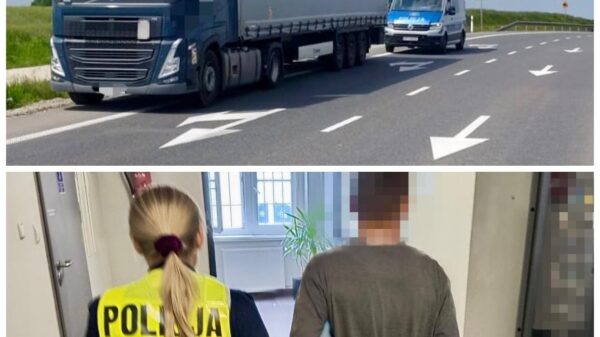 Nietrzeźwy kierowca ciężarówki zatrzymany w Hanuszowie – miał blisko 2 promile alkoholu