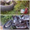Motocyklista nie ustąpił pierwszeństwa dziecku. Chwilę później rozbił się poza drogą