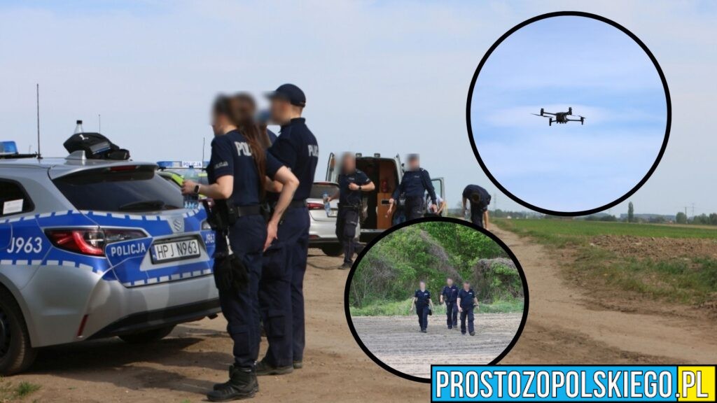 Duża akcja służb w Polskiej Nowej Wsi. Poszukiwania mężczyzny