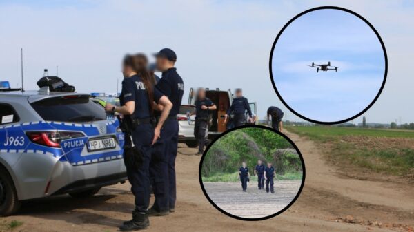 Duża akcja służb w Polskiej Nowej Wsi. Poszukiwania mężczyzny