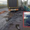Ciężarówka uderzyła w barierki na DK46 w Ściborzu.