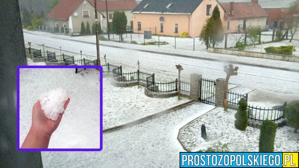 Gradobicie w Sieroniowicach. „W jednej chwili zrobiło się biało”