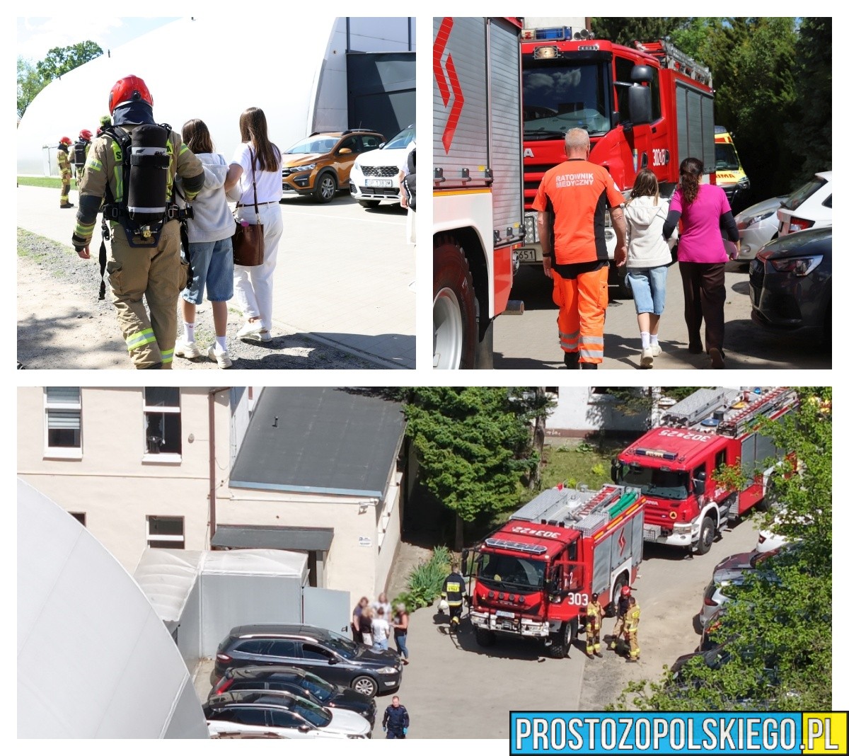 Ponad 180 osób ewakuowanych ze szkoły w Opolu po incydencie z gazem(WIDEO)