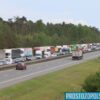 Poważne utrudnienia na autostradzie A4 pod Opolem. Przewrócony tir przewożący banany
