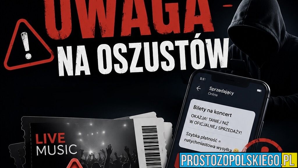 Oszustwa na bilety koncertowe. Policja ostrzega: cyberprzestępcy wykorzystują emocje i pośpiech