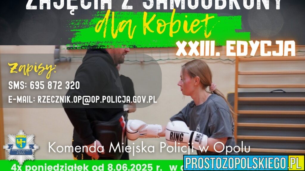 Opole: Ruszają zapisy na kurs samoobrony dla kobiet. Zajęcia poprowadzą policjanci