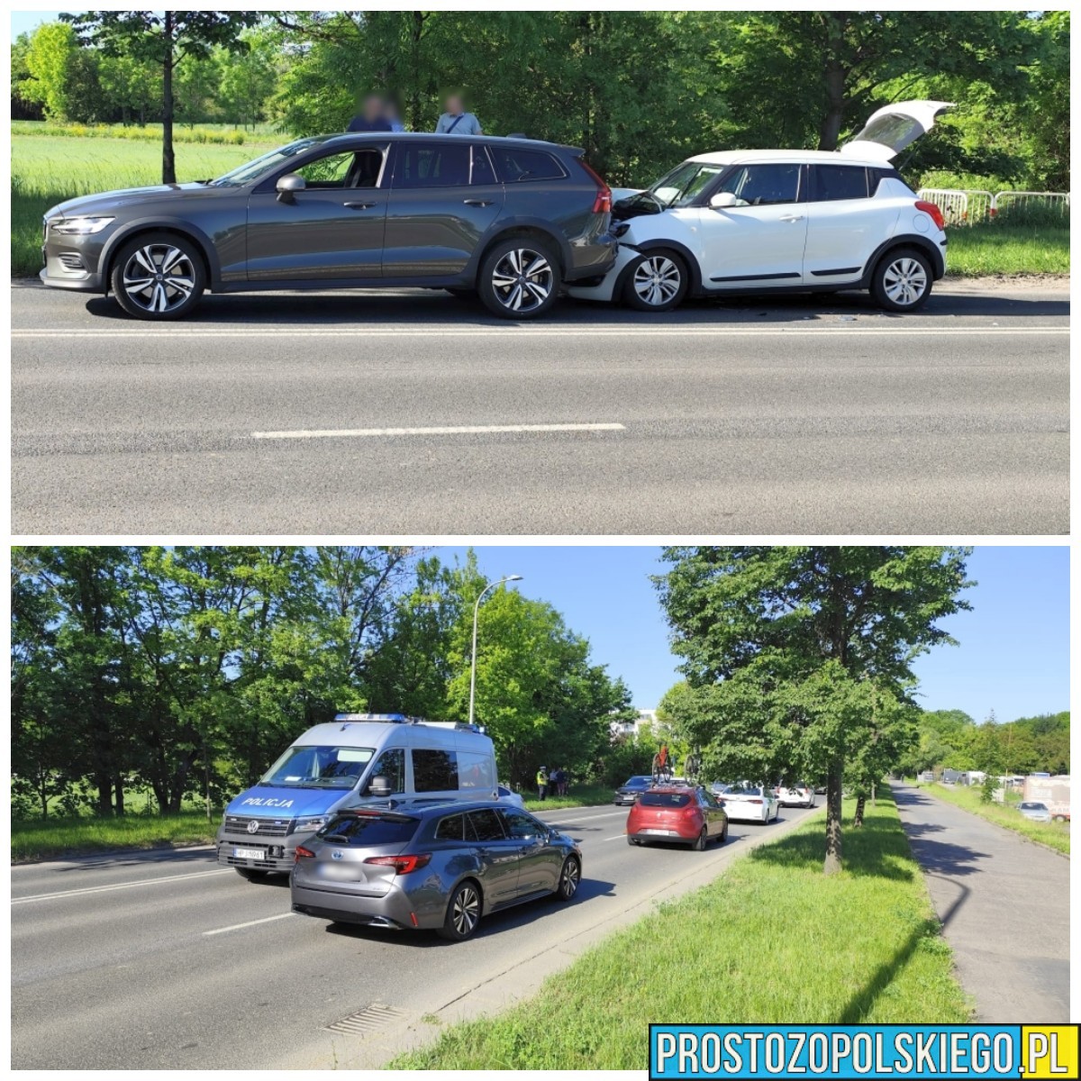 Niebezpieczne miejsce na ul. Wrocławskiej w Opolu. Kierowcy powinni zachować szczególną ostrożność