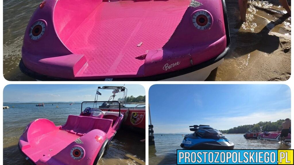 Skuter wodny z impetem uderzył w rower wodny na Jeziorze Nyskim. Na miejscu interweniowali ratownicy WOPR i policja