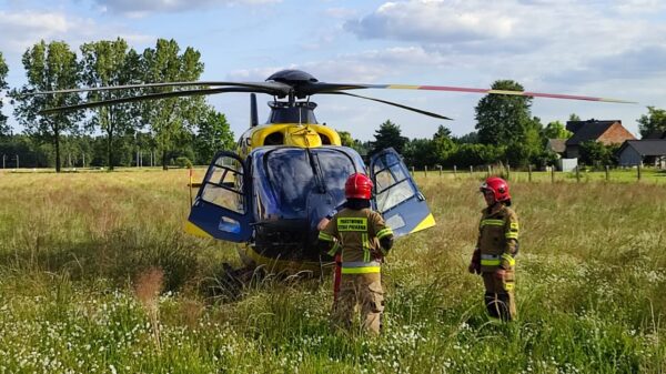 Zawalenie stropu w Kadłubie Wolnym. Mężczyzna przygnieciony pod gruzami, na miejscu lądował śmigłowiec LPR