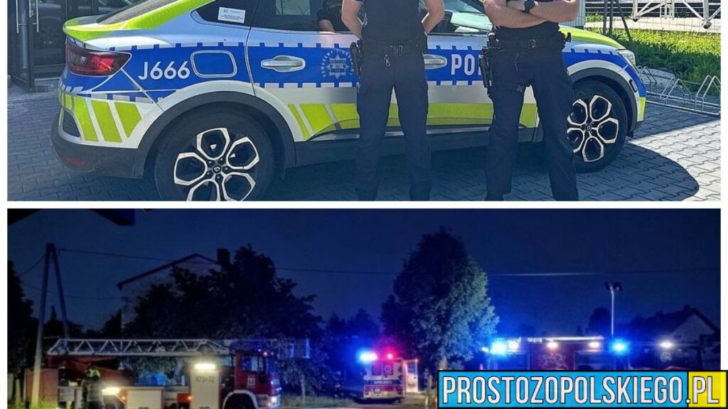 Policjanci wynieśli 77-latka z płonącego mieszkania. Dramatyczna akcja ratunkowa w Rudnikach