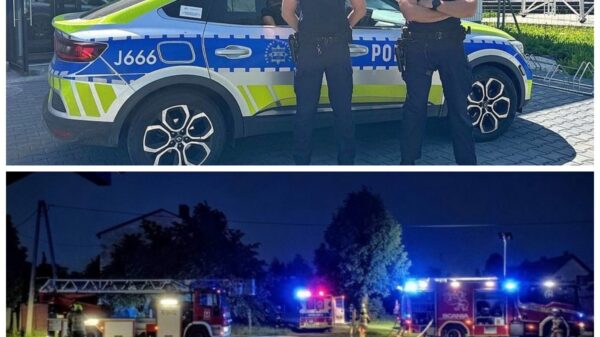 Policjanci wynieśli 77-latka z płonącego mieszkania. Dramatyczna akcja ratunkowa w Rudnikach