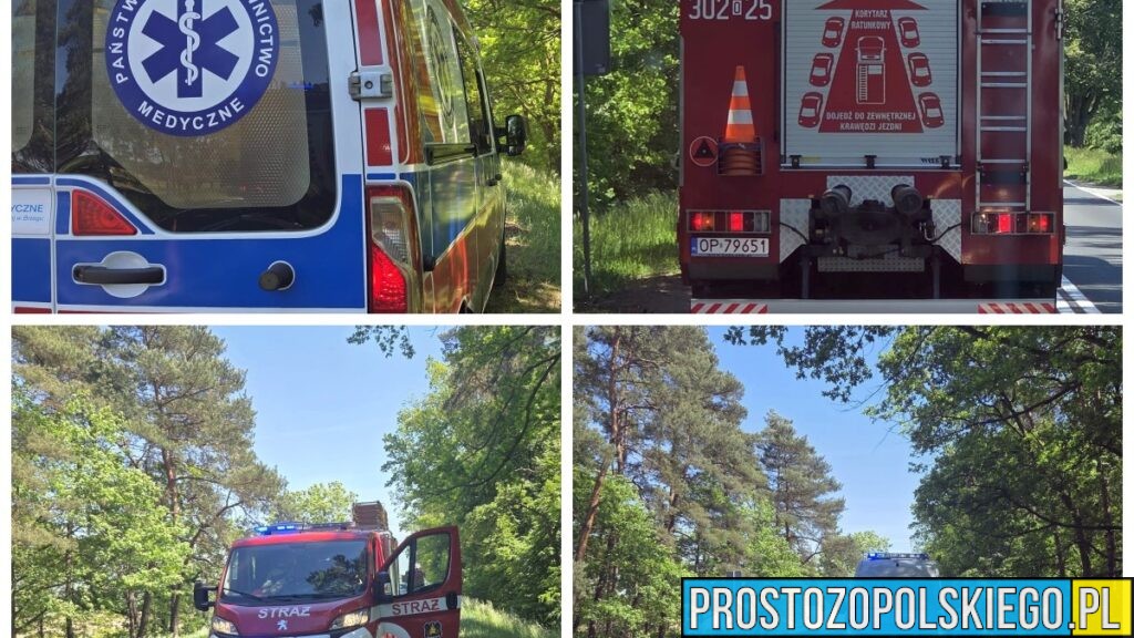 Wypadek na DK94 w Skarbiszowie. Zderzenie ciężarówki z samochodem osobowym