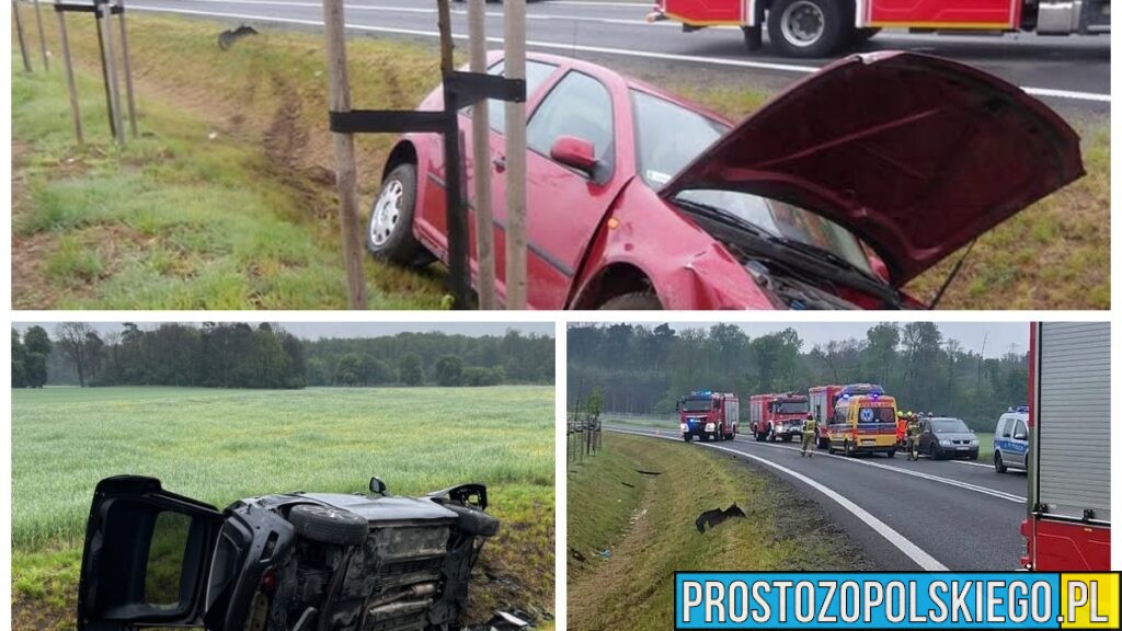 Wypadek na DK40 w Kędzierzynie-Koźlu. Jedna osoba trafiła do szpitala