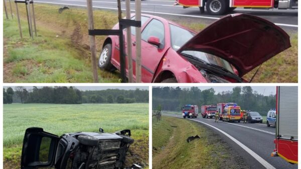 Wypadek na DK40 w Kędzierzynie-Koźlu. Jedna osoba trafiła do szpitala