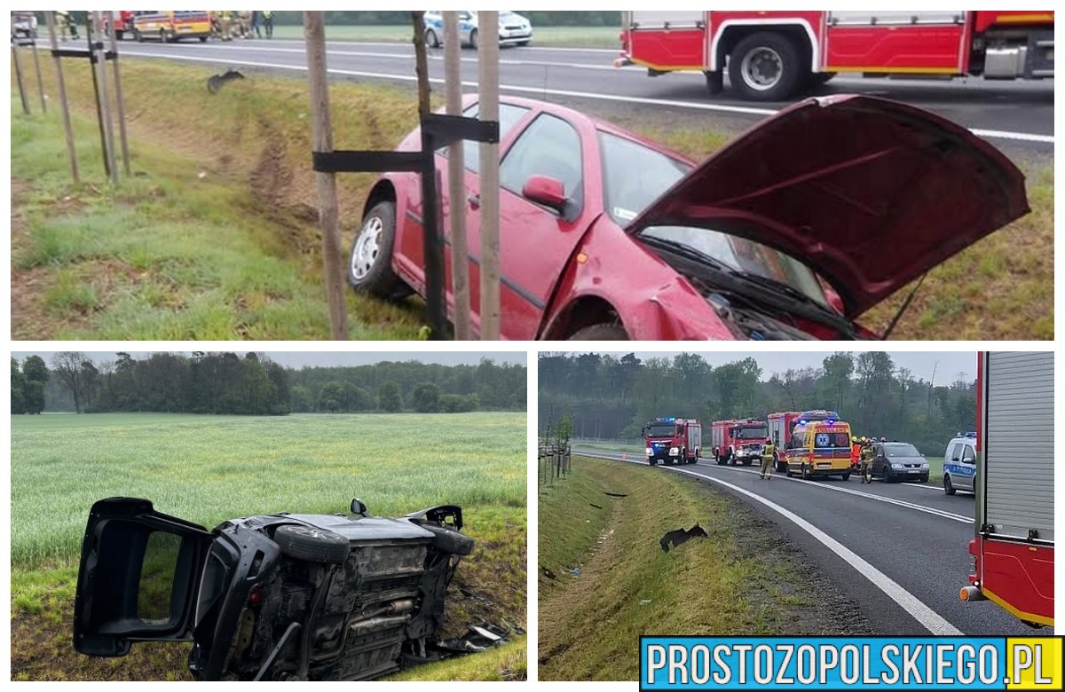Wypadek na DK40 w Kędzierzynie-Koźlu. Jedna osoba trafiła do szpitala