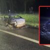Pożar BMW na A4 pod Magnuszowiczkami. Auto stanęło w ogniu na pasie awaryjnym