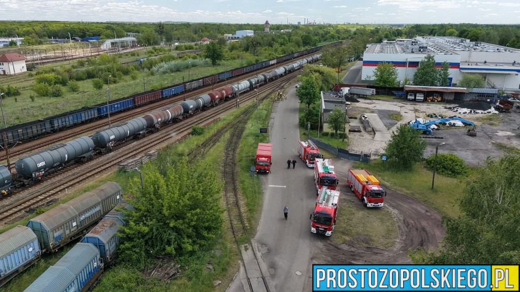 Poważne zdarzenie na torach w Kędzierzynie-Koźlu. Wyciek metanolu z cysterny kolejowej