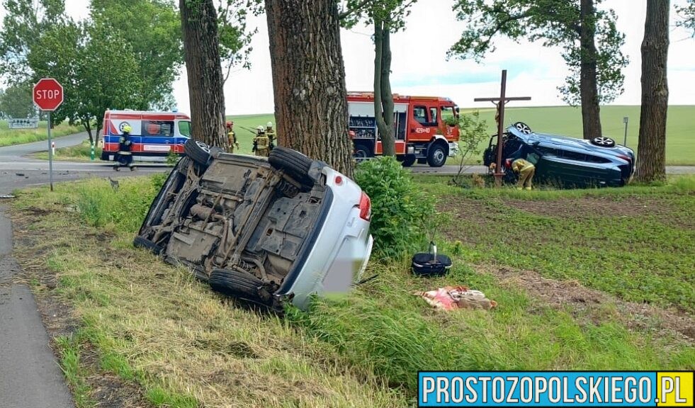 Nie ustąpiła pierwszeństwa na skrzyżowaniu DK38 i DW417. Doszło do zderzenia dwóch toyot