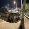 Groźny wypadek na DK42.Nocny wypadek w Czaplach Wolnych. Kierowca miał dużo szczęścia.(WIDEO)