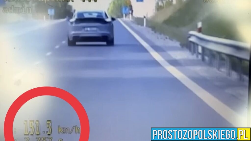 Pędził porsche 149 km/h na DK45. Recydywista drogowy dostał 3000 zł mandatu