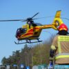 Dramatyczny wypadek na hulajnodze elektrycznej w Kędzierzynie Koźlu.Na miejsce wezwano śmigłowiec LPR