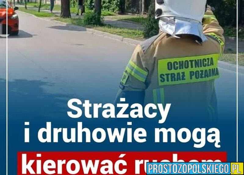 Nowe uprawnienia strażaków i druhów OSP. Kierowcy muszą stosować się do ich poleceń