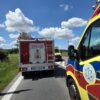 Wypadek na DK46 w Dąbrowie. Zderzyły się dwa samochody osobowe, wśród uczestników były dzieci