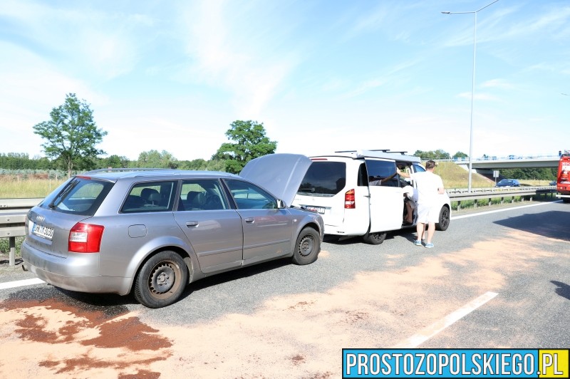 wypadek na autostradzie, autostrada A4 wypadek, utrudznienia w ruchu na a4, a4 zablokowana, autostrada A4 Prószków zablokowana, wypadek pod opolem, aktualności,