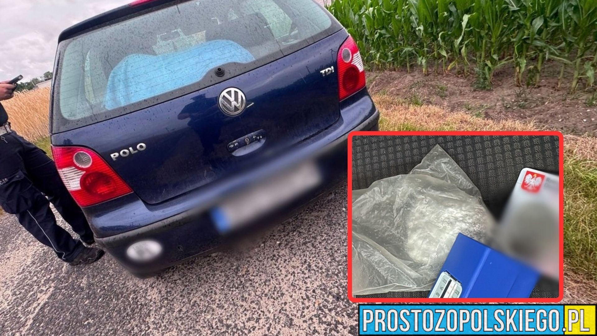 Pędził mimo dożywotniego zakazu. W aucie miał blisko 200 gramów narkotyków