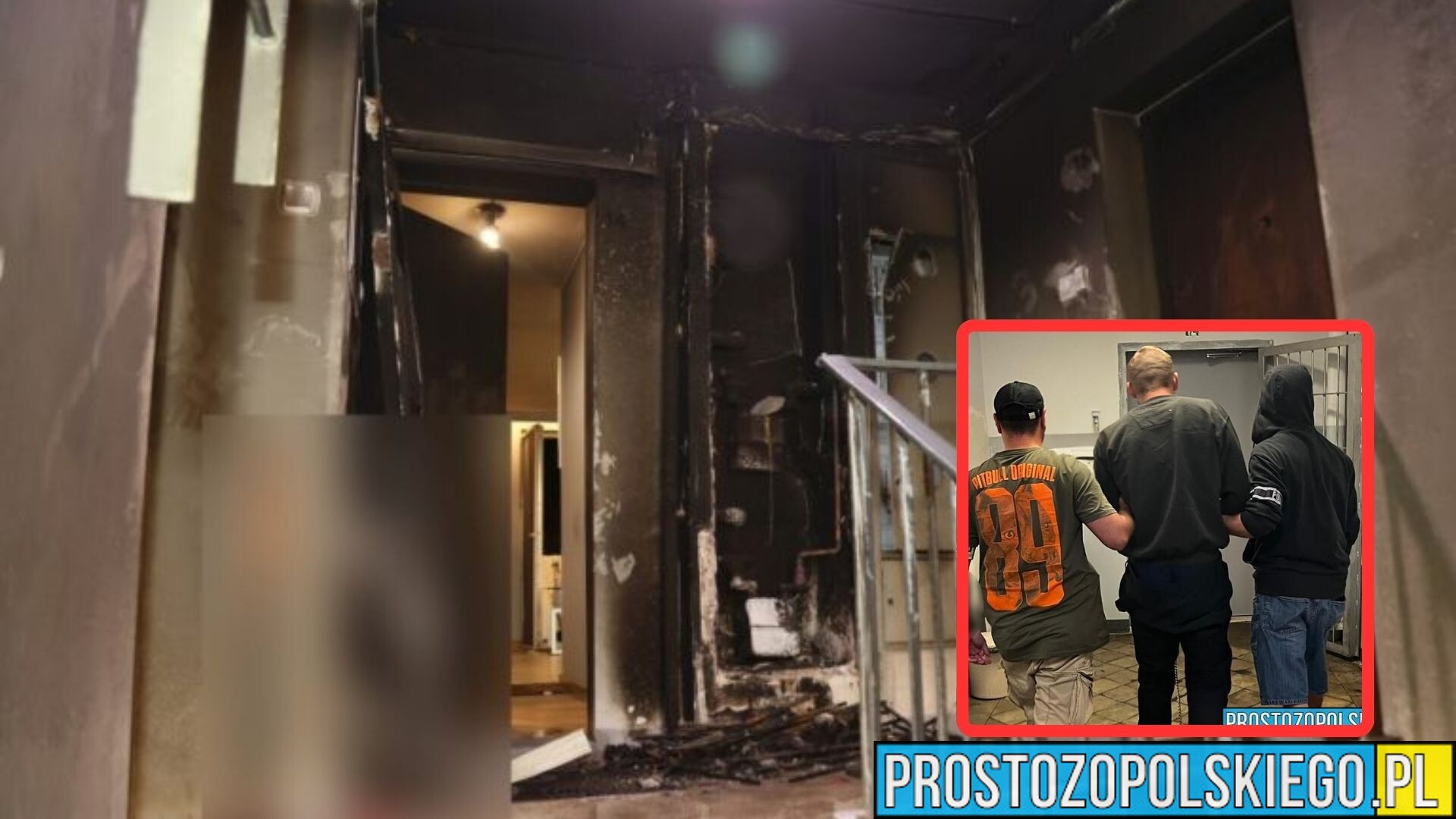 Podpalił klatkę schodową w bloku w Opolu. 25-latek trafił do aresztu