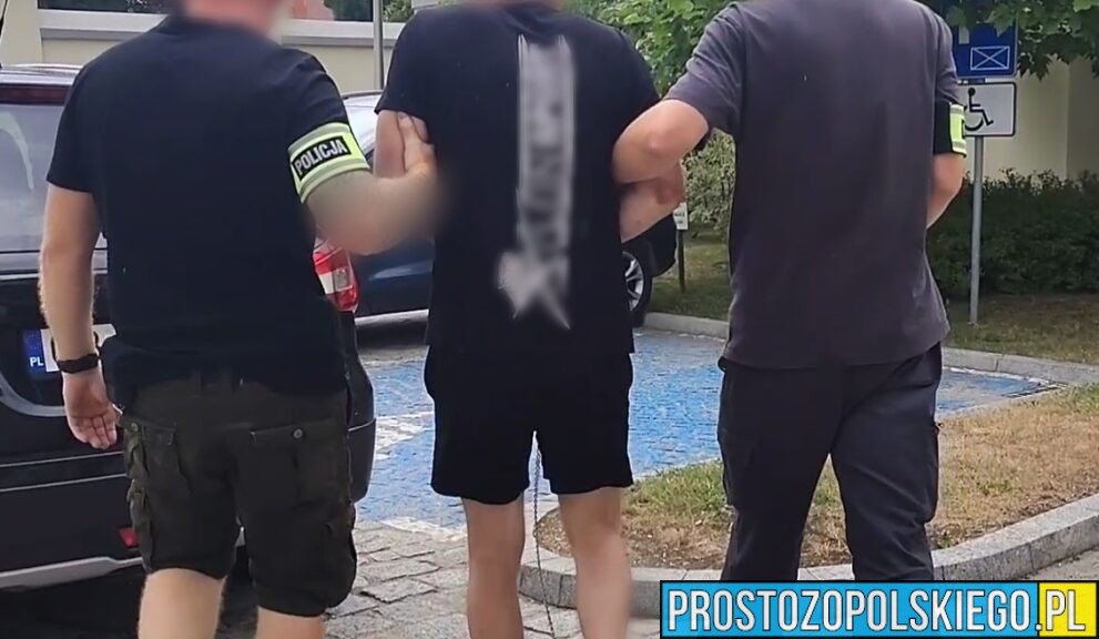Odkręcił butlę z gazem i groził, że podpali mieszkanie. 33-latek zatrzymany przez policjantów z Brzegu
