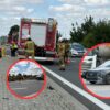 Zderzenie samochodu osobowego z motocyklem na DK46 w Chrząstowicach. Dwie osoby ranne