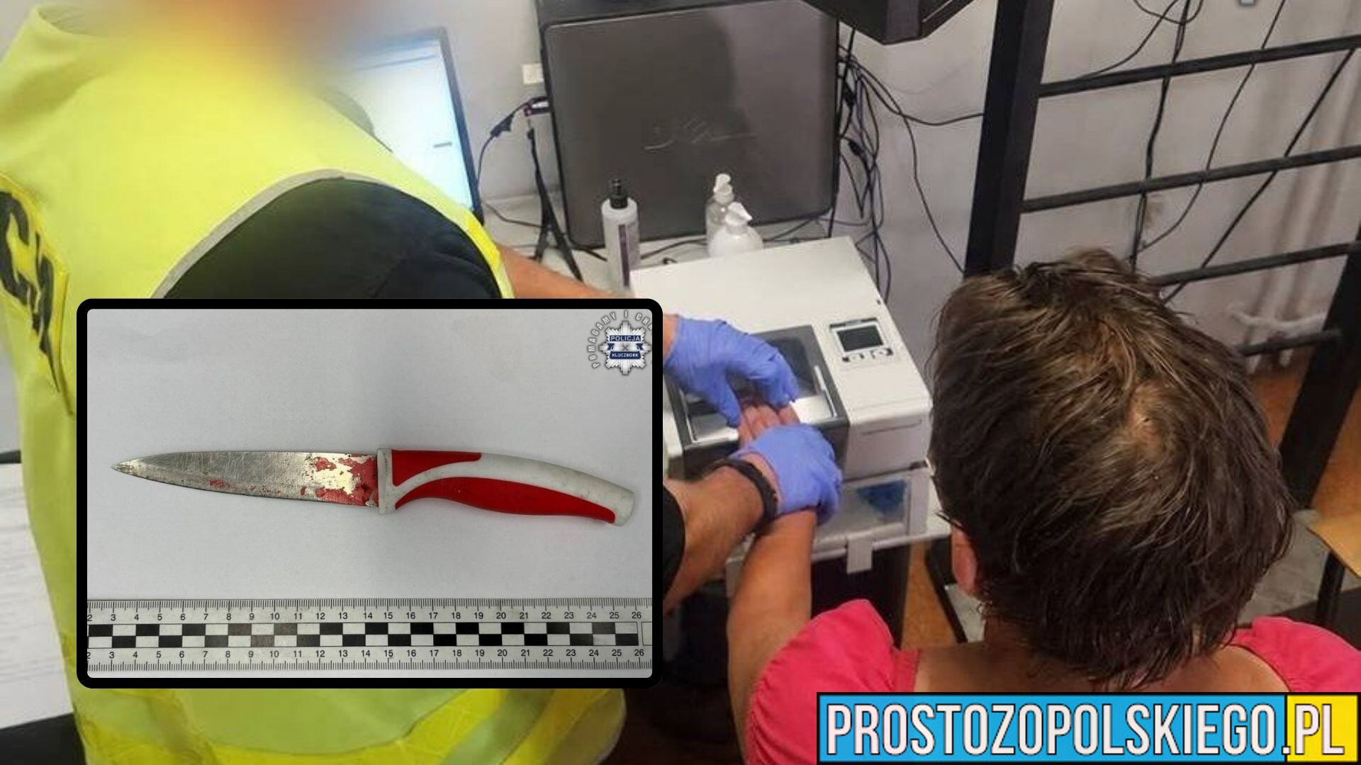 Partner ugodzony nożem po domowej awanturze. 48-latka zatrzymana przez policję