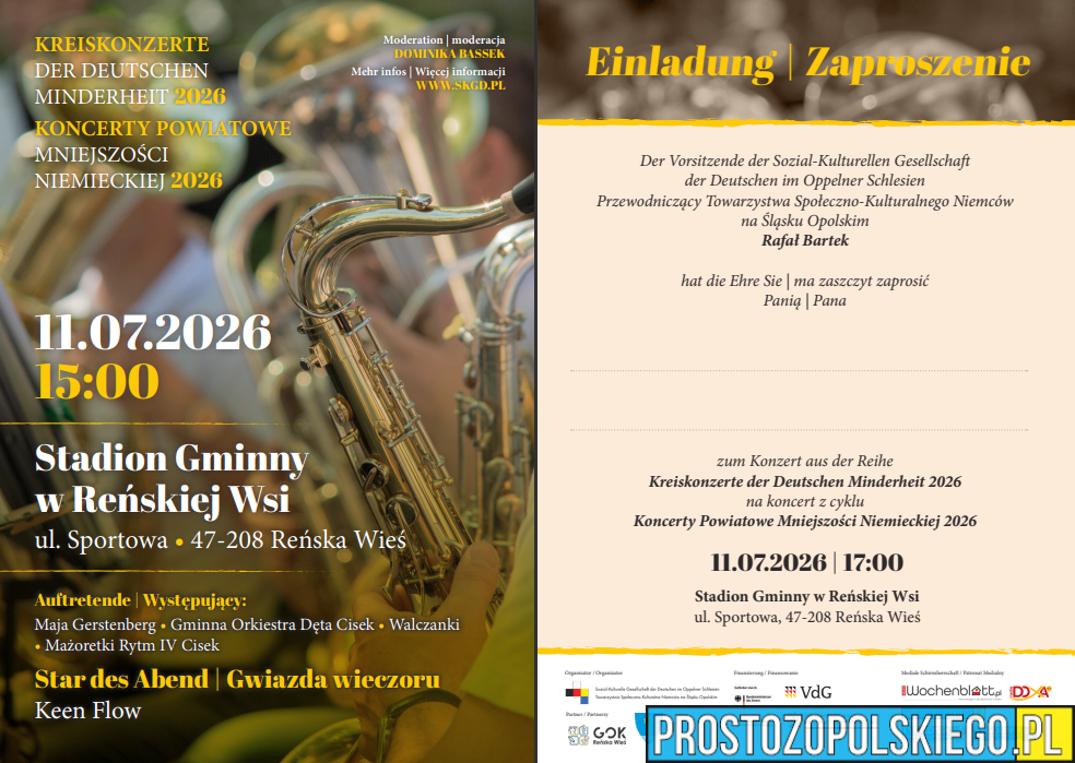 Muzyka, taniec i wspólne świętowanie. Koncert Rozrywkowy już 11 lipca w Reńskiej Wsi