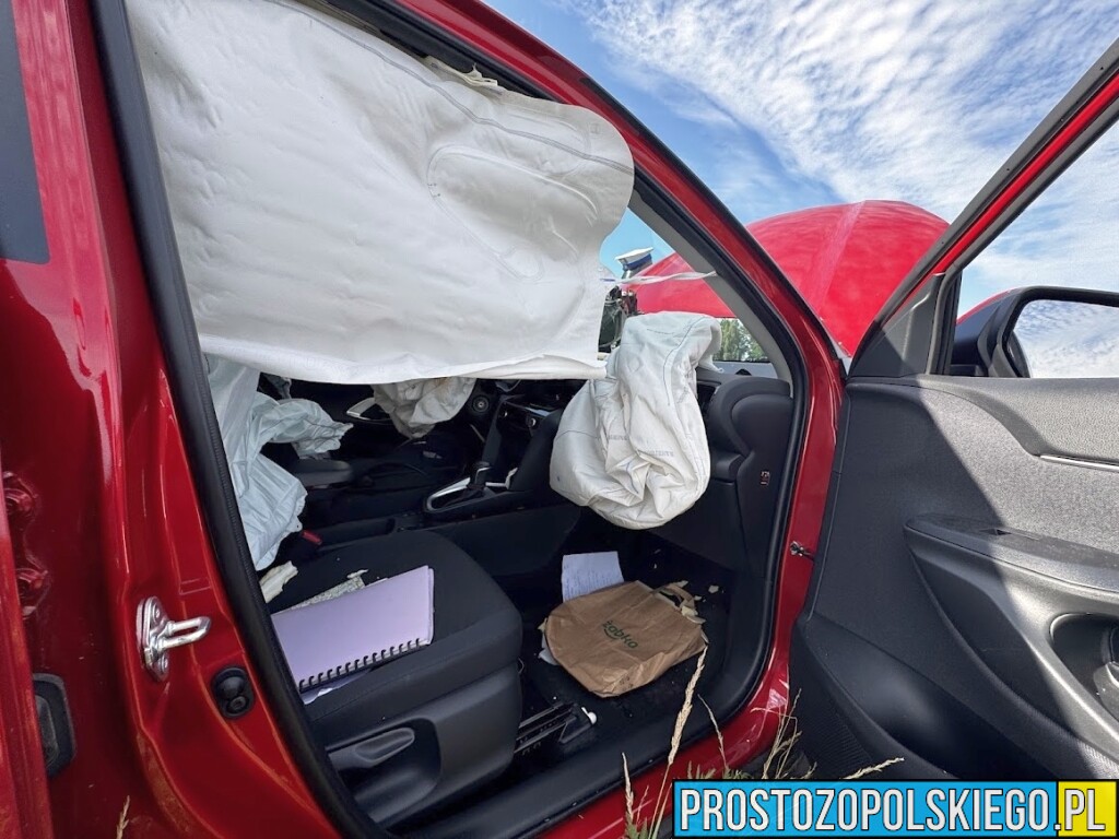wypadk na bwodnicy opola, sprawca wypadku agresywny, sprawa wypadku skuty przez policje, sprawca wypadku pobił ratowników, wypadek w opolu, sprawca skuty przez policję,