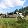 Wypadek na autostradzie A4 pod Opolem. Bus uderzył w naczepę ciężarówki, trzy osoby zostały poszkodowane